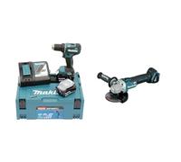 Perceuse visseuse 18V LXT (2x5,0 Ah) en MAKPAC - MAKITA DDF485RTJ & DGA504Z - Mini-meuleuse à batterie 18V lithium-ion 125 mm BL seule machine sans chargeur ni batterie Noir 60 x 450 mm