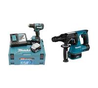Perceuse visseuse 18V LXT (2x5,0 Ah) en MAKPAC - MAKITA DDF485RTJ & Perfo-burineur SDS-Plus 18 V Li-Ion 24 mm MAKITA machine nue - DHR243Z