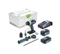 Perceuse-visseuse 18V TDC 18/4 5,2/4,0 I-Plus QUADRIVE + batteries + chargeur + Systainer3 - FESTOOL - 575602