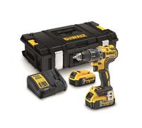 Perceuse visseuse 18V XR + 2 batteries 5Ah + chargeur + coffret TSTAK - DEWALT - DCD791P2-QW