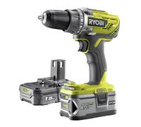 Perceuse-visseuse 2 vitesses RYOBI 18V ONEPLUS - 2 Batteries LithiumPlus 4,0 Ah et 1,5Ah - 1 chargeur rapide - R18DD3-2415BS