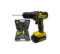 Nemura Perceuse Visseuse Sans Fil 20V - Livrée avec 2 Batteries 1,5 Ah - Tournevis Électrique avec Poignée Soft Grip et Lampe Led - Malette avec 54 Accessoires - Marque Française