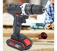 Perceuse-visseuse 21V sans fil avec 2 batteries Tournevis LED Lumière noire