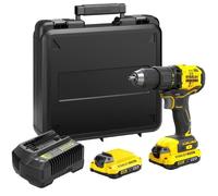 Stanley FATMAX Perceuse-visseuse sans fil SFMCD710D2K-QW 18V 55 Nm 2 vitesses 2x2 Ah mallette