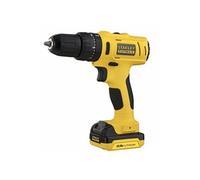 STANLEY FATMAX 10,8V Perceuse Visseuse à Percussion Compacte Sans Fil, Éclairage de Travail LED, 20 Positions de Mandrin, avec x2 Batteries Li-Ion 1,5Ah, x1 Chargeur, et x1 Coffret, FMC021S2-QW