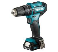 Makita Perceuse visseuse à percussion HP333DWAE 12 V Li-Ion CXT 2x2 Ah Ø10 mm, chargeur, coffret