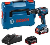 Perceuse-visseuse à percussion 18 V GSB 18V-55 + 2 batteries 4 Ah + chargeur + coffret L-BOXX BOSCH 06019H5300