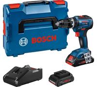 Perceuse-visseuse à percussion 18 V GSB 18V-55 Professional + 2 batteries ProCORE18V 4 Ah + chargeur rapide + coffret L-BOXX BOSCH 06019H5304