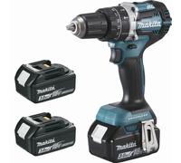 Perceuse visseuse à percussion 18 V Li-ion 3 Ah Ø 13 mm (3 batteries) MAKITA - 3 batteries, chargeur, coffret - DHP484RF3J