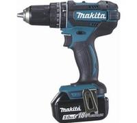 Makita Perceuse-visseuse à percussion Li-Ion 18V Ø13mm 2 batteries 5Ah chargeur rapide MakPac