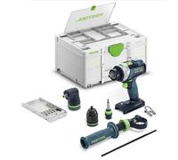 Perceuse-visseuse à percussion 18 V QUADRIVE TPC 18/4 I-Basic-Set (sans batterie ni chargeur) + coffret Systainer SYS3 DF M 187 - FESTOOL - 577625