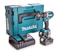 Perceuse visseuse à percussion 18V + 2 batteries 5Ah + chargeur + coffret MAKPAC - MAKITA - DHP484RTJ