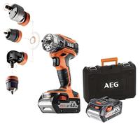 Perceuse-visseuse à percussion 18V, 60 Nm, 2 batt. Pro lithium 4,0 Ah, chargeur, mandrin amovible 13 mm, en coffret