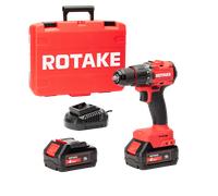 Perceuse visseuse à percussion 18V 70Nm avec 2 batteries 18V 4AH, Chargeur, Coffret - ROTAKE - D1H-40D