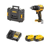 Perceuse-visseuse à percussion 18V DCD799NT-XJ + 2 batteries 18V 5 Ah + 1 Chargeur DCB1104-QW DEWALT
