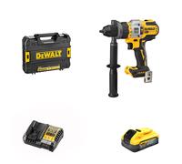 Perceuse-visseuse à percussion 18V DCD999NT-XJ + 1 batterie POWERSTACK 18V 5 Ah + 1 Chargeur DCB1104-QW DEWALT