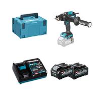 Perceuse-visseuse à percussion 40V 180Nm HP003GZ01 + 2 batteries BL4040F 40V 4 Ah + chargeur rapide DC40RA MAKITA