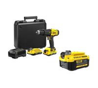 Perceuse visseuse à percussion 50 Nm - 18V - 3 Batteries : 2x2Ah +1x4Ah - STANLEY FATMAX V20 - SFMCD711D22-QW + SFMCB204-XJ