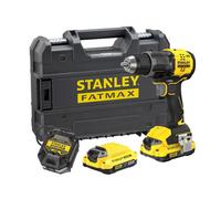 STANLEY V20 Perceuse-visseuse sans fil et brushless à 2 vitesses, comprenant une batterie Li-Ion 2.0Ah, un chargeur 1.25A et une mallette ProStack, 18V, SFMCD716D2T-QW