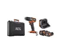 Perceuse-visseuse à percussion AEG 18V Brushless - Batteries 4,0Ah et 2.0Ah - Chargeur - BSB18SBL2-X02