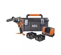 Perceuse visseuse à percussion AEG 18V Li-Ion (2x 5Ah) 65Nm + Toolbox BSB 18C2BL-502TB
