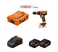 Perceuse-visseuse à percussion ASB 18 Q AS + 2 batteries GBA 18V 4 Ah AS + 1 chargeur GAL 1880 CV AS FEIN