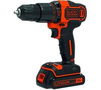 Perceuse/Visseuse à percussion - Black+Decker - 18V - 2 vitesses - Mandrin 2 mains - 1 batterie