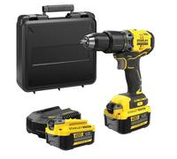 Perceuse visseuse a percussion Brushless 60 Nm - Lithium 18V - 2 Batteries 4Ah - STANLEY FATMAX V20 - SFMCD715M2K-QW