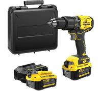 Perceuse visseuse à percussion sans fil - 18V - STANLEY FATMAX V20 - SFMCD715M2K-QW - Brushless - 60Nm - 2 batteries 4 Ah + chargeur