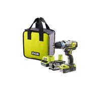 Perceuse-visseuse à percussion brushless RYOBI 18V One+ - 2 batteries LithiumPlus 5Ah - 2Ah - chargeur rapide 2.0Ah - R18PDBL-252S