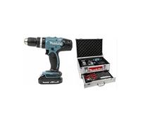 Perceuse visseuse à percussion Diam13mm 18V 1.5Ah + Accessoires DHP453SYEX