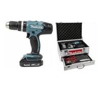 Perceuse visseuse ? percussion Diam13mm 18V 1.5Ah + Accessoires DHP453SYEX Makita