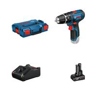 Bosch GSB 10,8-2-LI Professional Sans clé Noir, Bleu, Rouge