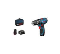 Perceuse visseuse à percussion GSB 12V-15 BOSCH - 2 Batt.2Ah + charg.20-06019B690H
