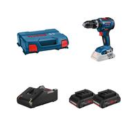 Bosch Perceuse-visseuse à percussion GSB 18V-55, 2 batteries 4 Ah, chargeur inclus, L-BOXX