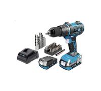 Perceuse visseuse à percussion KOMA 20V - 2 batteries 2Ah - 1 chargeur - 08750 G