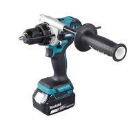 Perceuse visseuse à percussion LXT - Ø 13 mm - MAKITA - Avec 2 batteries 5 Ah + chargeur rapide + coffret Makpac - DHP492RTJ