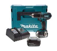 Perceuse visseuse à percussion MAKITA 18V Li-Ion (2x 4Ah) LXT + coffret MAKPAC DHP456RMJ