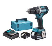 Perceuse-visseuse à percussion - MAKITA - DHP484RTJ - 18V - 2x5Ah - Mandrin 13 mm