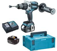 Perceuse visseuse à percussion MAKITA DHP486RTJ 18V - 2 batteries Li-ion 5 Ah + chargeur rapide + MAKPAC