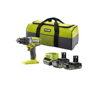 Perceuse-visseuse à percussion - RYOBI - Brushless - 18V - 95 Nm 500-2100 tr/min - 7500-31500 cp/min - Livré avec 2 batteries