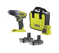 Perceuse-visseuse à percussion sans fil 18V ONE+™ + 2 batteries 2,0 Ah - R18PD2-220S RYOBI