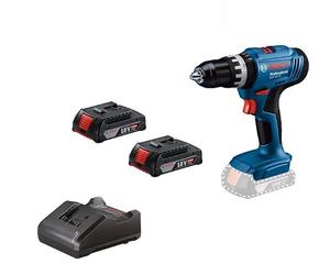 Perceuse-visseuse à percussion sans fil BOSCH GSB 18V-25 (2 batteries 18V/2Ah, coffret) 06019K9308