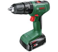 Perceuse-visseuse à percussion sans fil Bosch Home and Garden 06039D810D 18 V 1.5 Ah Li-Ion + 2 batteries, + chargeur,
