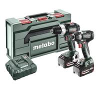 Perceuse-visseuse à percussion sans fil - Metabo - SBLTBL+SSDLT200BL - 2 batteries - Chargeur inclus - Bois