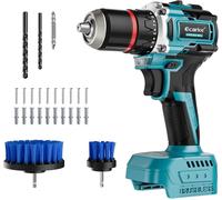 Perceuse-visseuse à percussion sans fil pour Makita 18V batterie au lithium,2150 tr/min et 90 Nm de couple, 2 niveaux de réglage, idéale pour percer et visser (batterie et chargeur non inclus)