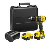 Perceuse à percussion STANLEY 18V - 80 Nm - 2 bat. Li-ion 4Ah + chargeur & coffret