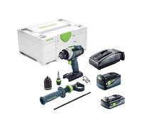 Festool Perceuse-visseuse à percussion sans fil QUADRIVE TPC 18/4 I-Plus 18 V 5,0/4,0 Ah