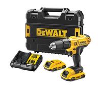 Perceuse-visseuse à percussion XR 18V 2Ah Li-Ion - Mandrin plastique - DCD776D2T-QW - DEWALT