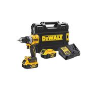 Perceuse-visseuse à percussion XR 18V - DEWALT - avec 2 batteries 5Ah - chargeur - TSTAK - DCD805P2T-QW